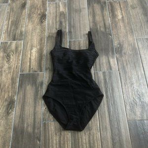 gottex black one piece lycra size 6 swimwear